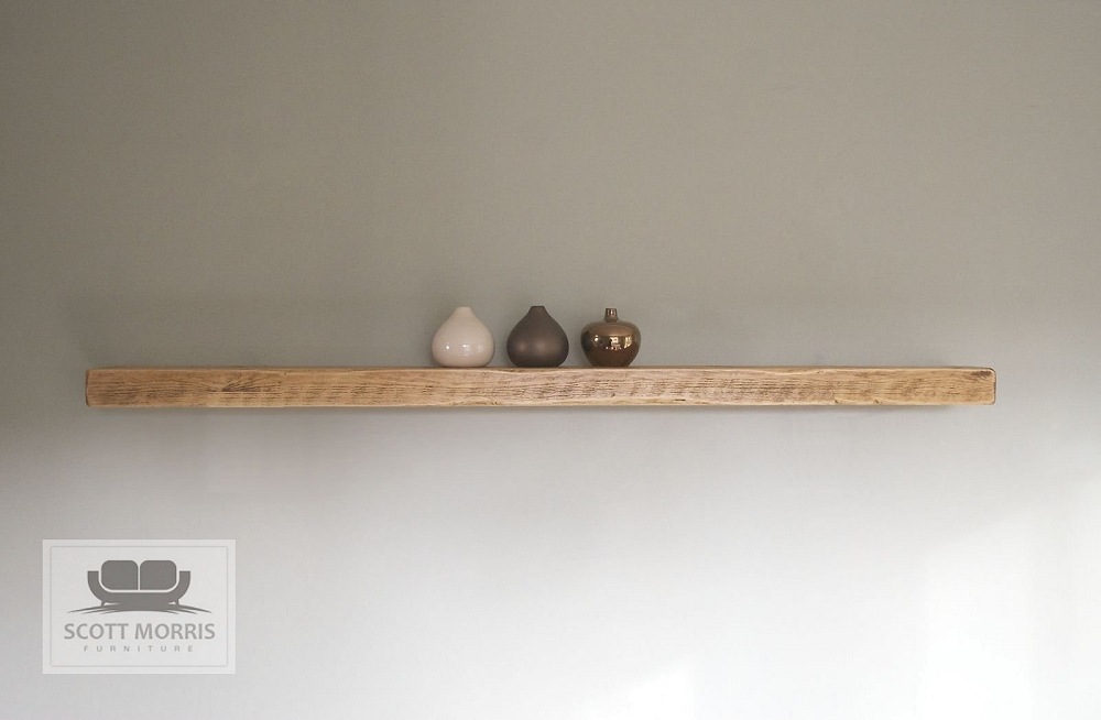 Scott Morris Furniture Chunky Solid Wood Floating Shelves