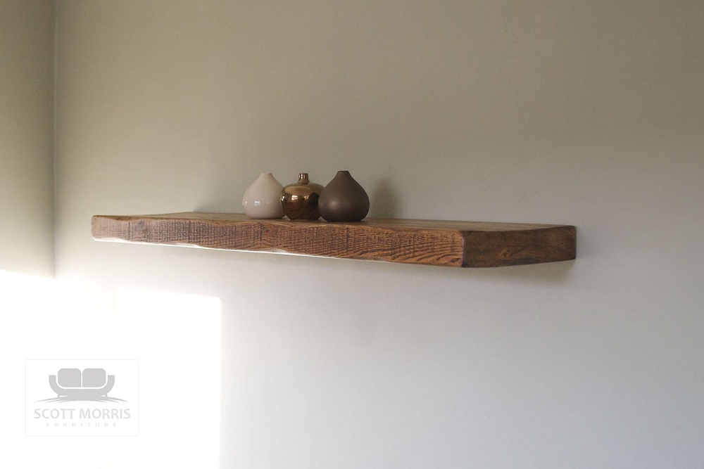Scott Morris Furniture Chunky Solid Wood Floating Shelves