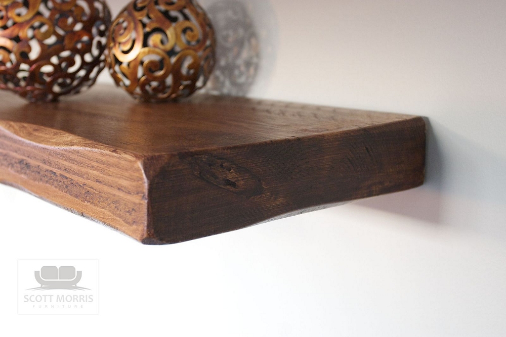 Scott Morris Furniture Chunky Solid Wood Floating Shelves