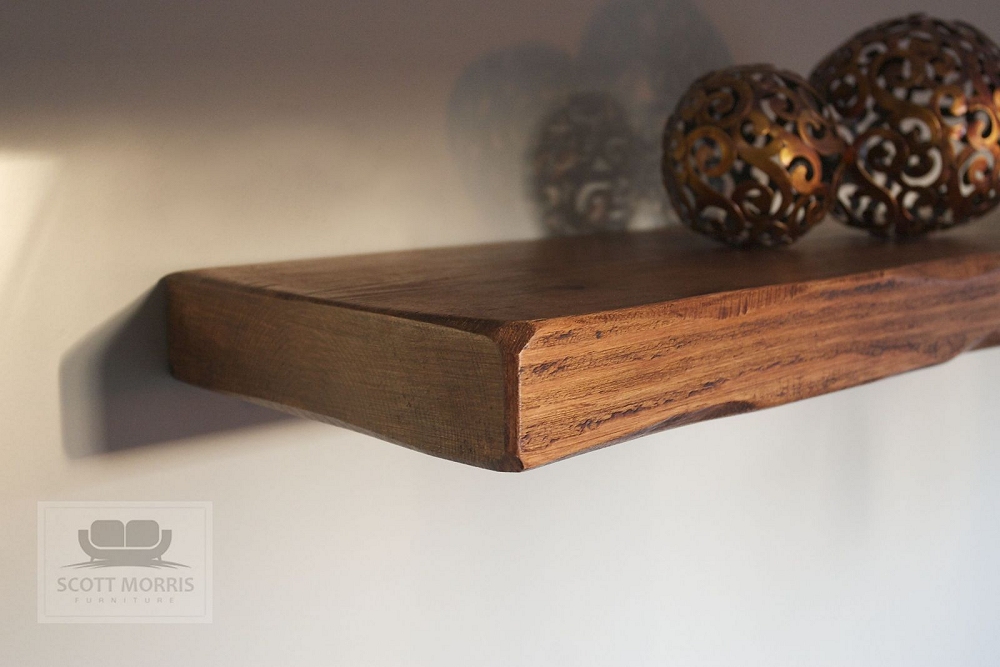Scott Morris Furniture Chunky Solid Wood Floating Shelves
